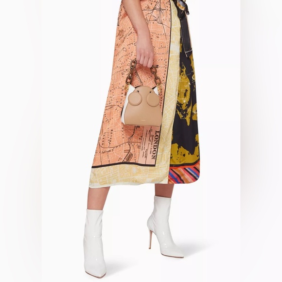 YUZEFI leather Pepper Bag in Cappuccino Bianco, 2 handles - LIKE NEW - Picture 3 of 16